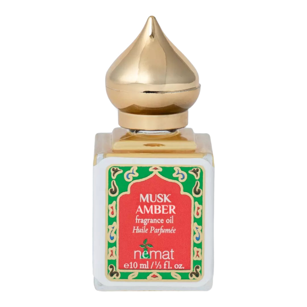 Nemat Musk Amber Perfume Oil - 10ml Glass Rollerball (Image 1)