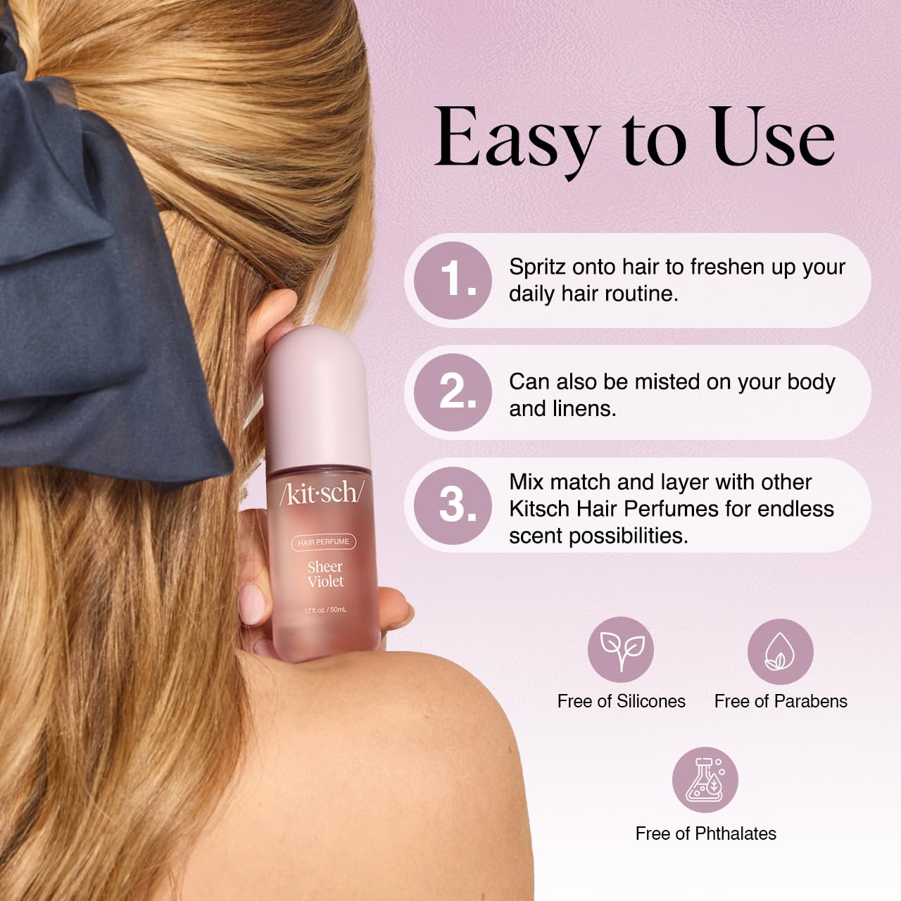 KITSCH Sheer Violet Hair Perfume - Image 3