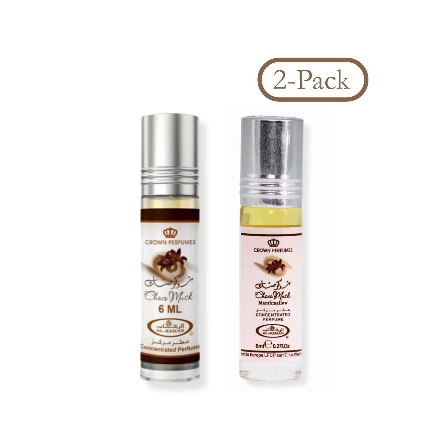 Al Rehab Choco Musk & Marshmallow Perfume Oil Bundle - exclusive price at wehitpan