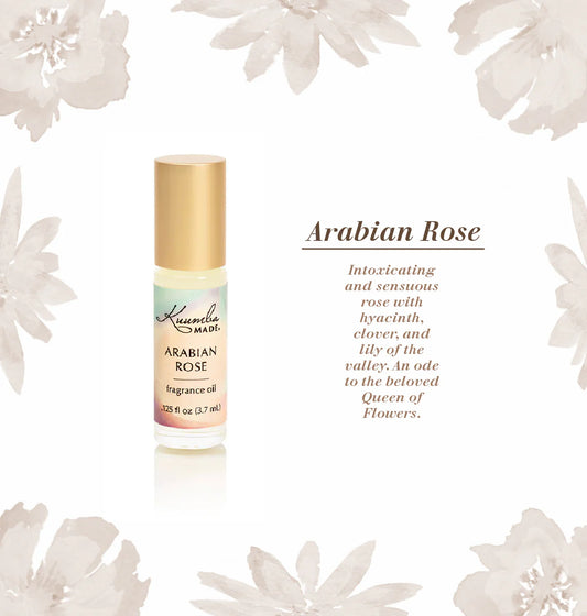 Kuumba Made Arabian Rose Fragrance Oil - Mini Rollerball 0.125 oz - 0.125 oz Roll-On (Image 2)