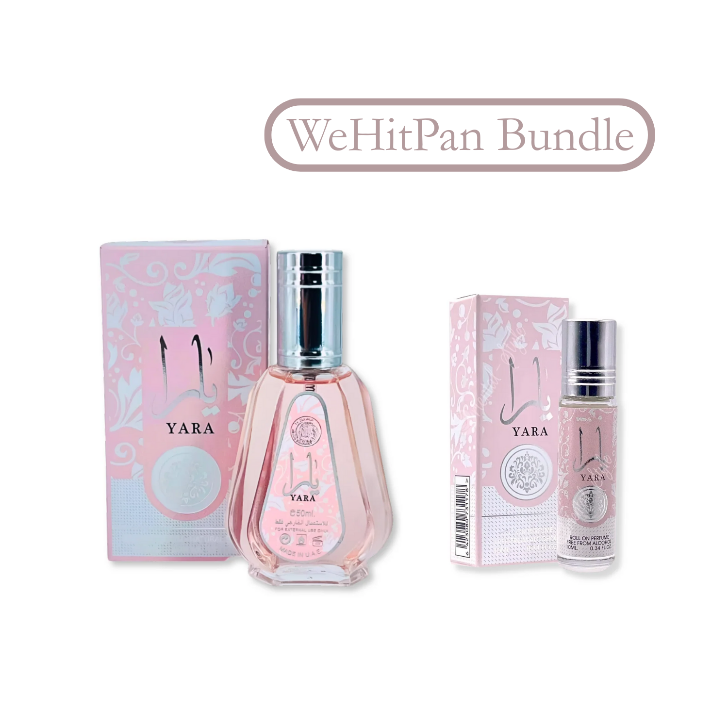 Lattafa Yara Perfume Oil and Eau de Parfum Bundle - discount price at wehitpan