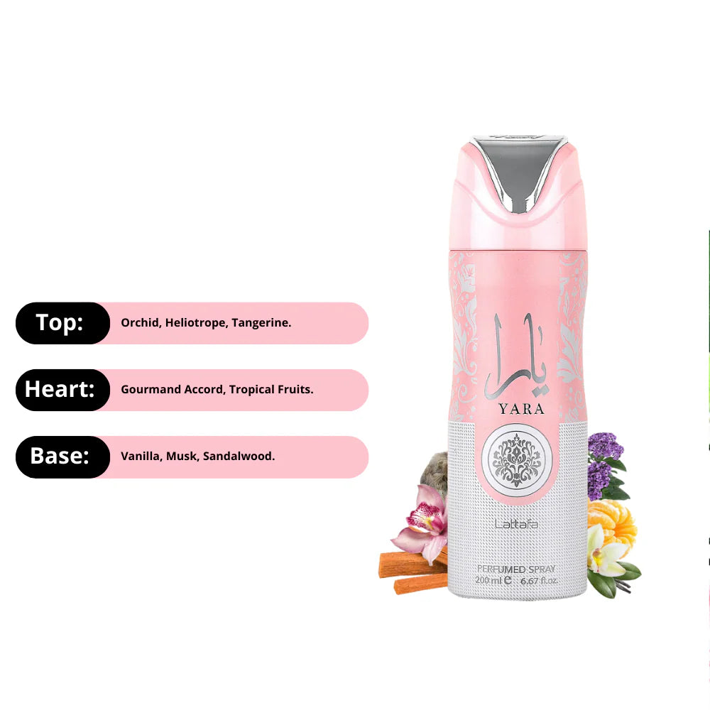Yara Lattafa Perfumed Deodorant Spray - Image 5