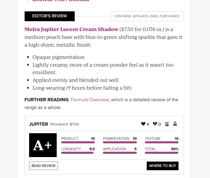 Moira Lucent Cream Shadow - Jupiter (Image 6)