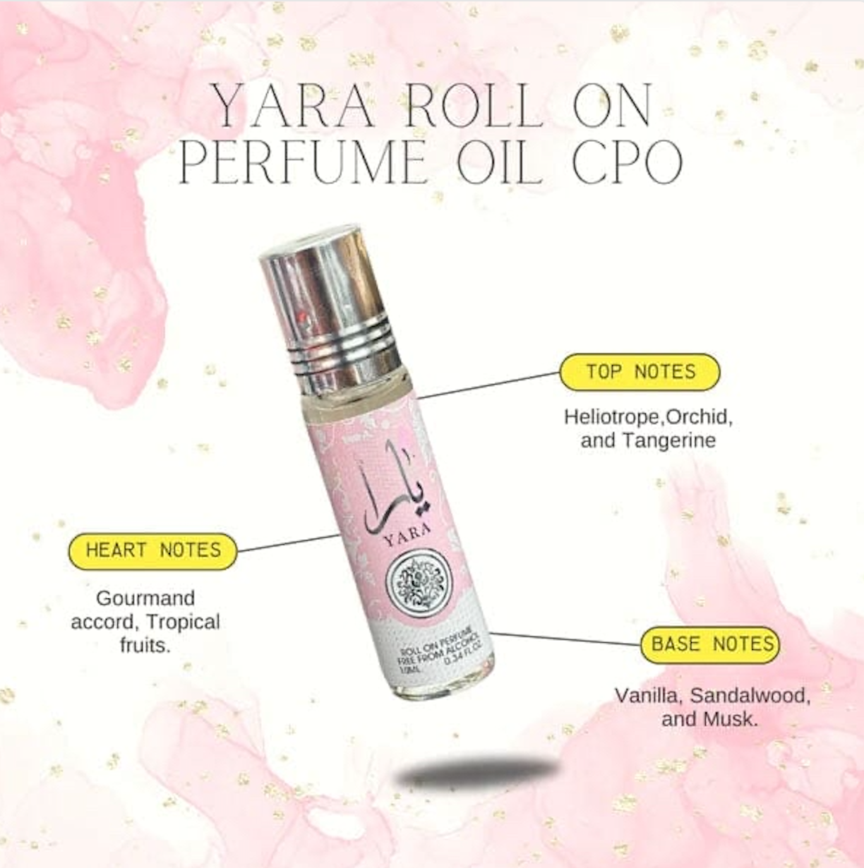 Lattafa Yara Perfume Oil - 10 ml Rollerball (Image 6)