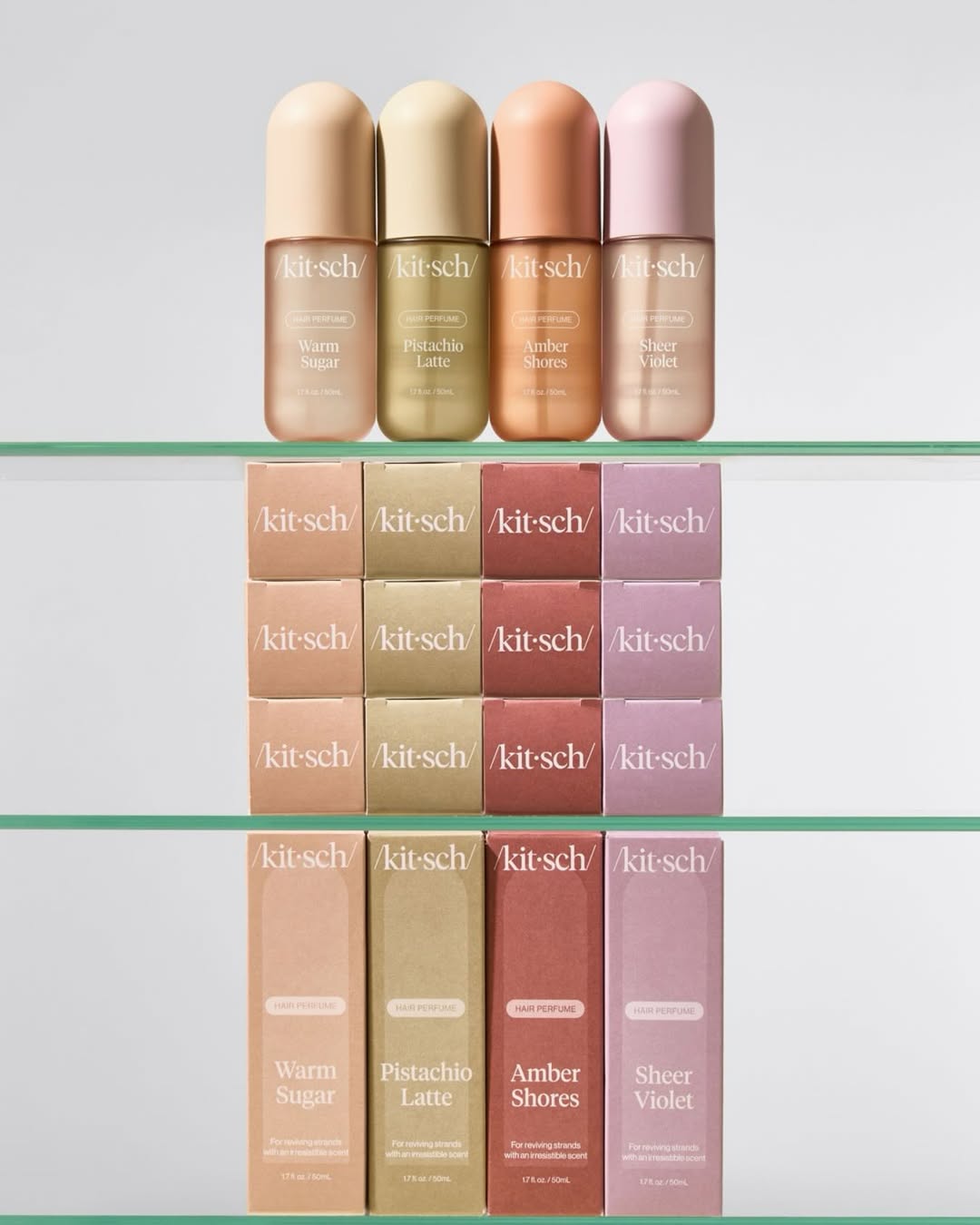 Kitsch Seaside Latte Hair Perfume Duo Pistachio Latte & Amber Shores - Image 13