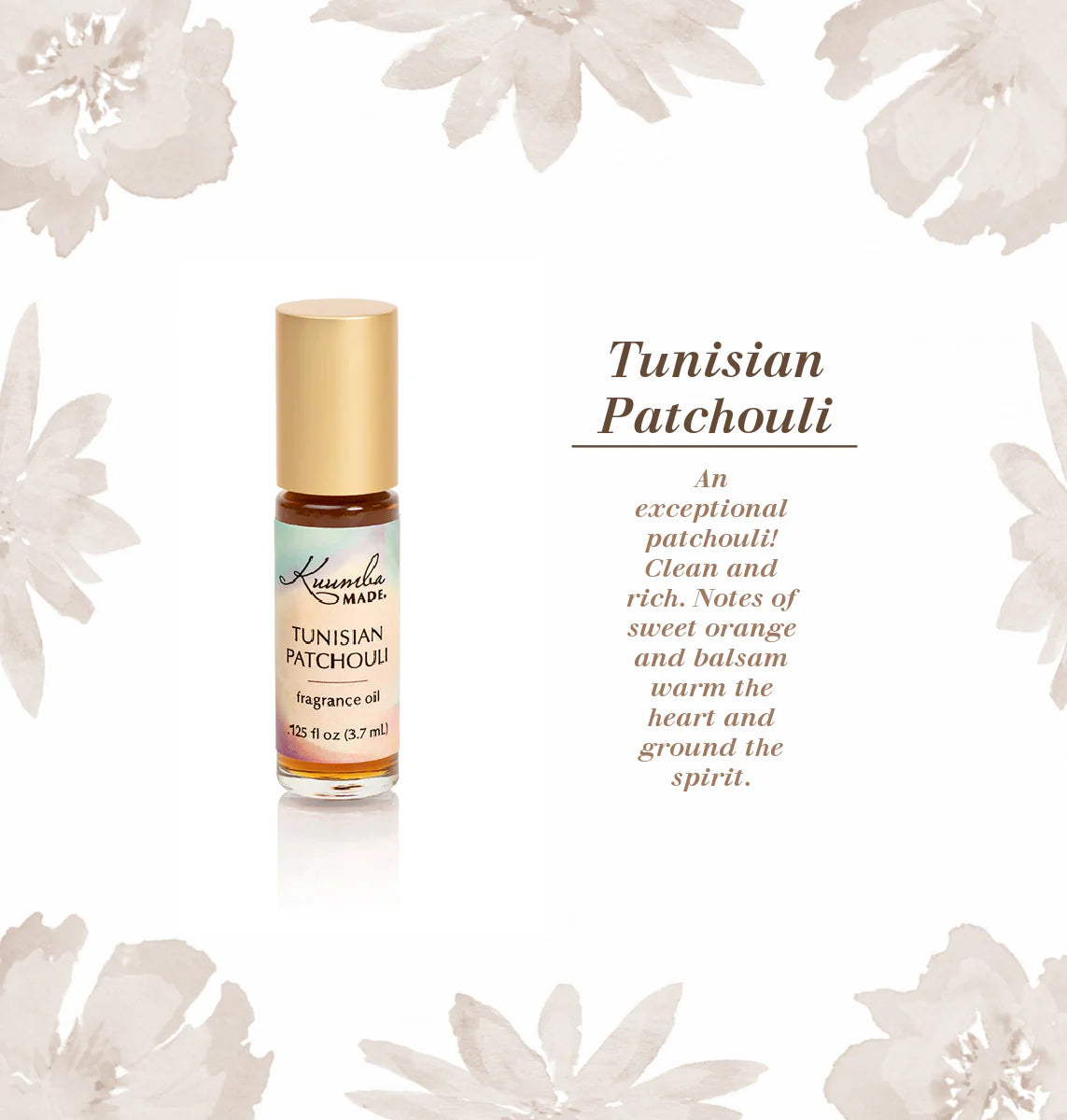 Kuumba Made Tunisian Patchouli Fragrance Oil - Mini Rollerball 0.125 oz