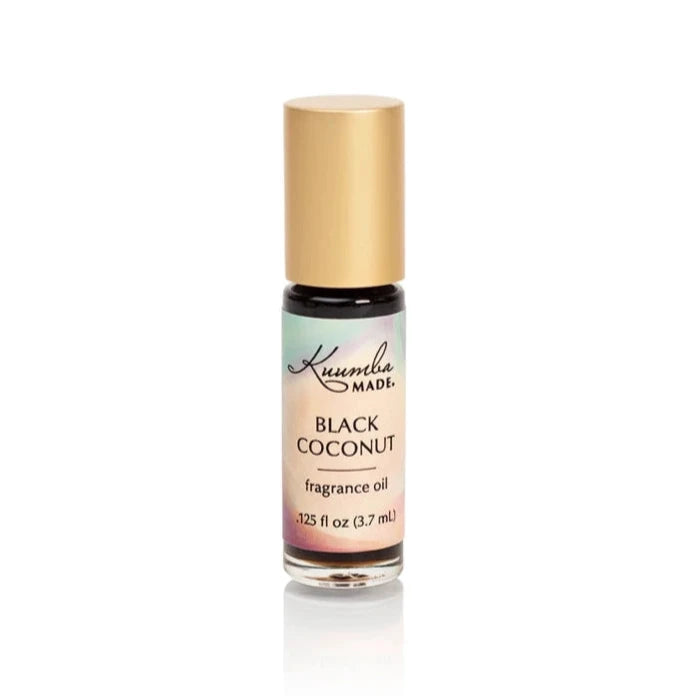 Kuumba Made Black Coconut Fragrance Oil - Mini Rollerball 0.125 oz - 0.125 oz Roll-On (Image 1)