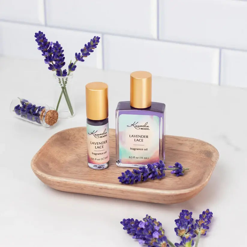 Kuumba Made Lavender Lace Fragrance Oil - Mini Rollerball 0.125 oz - 0.125 oz Mini Rollerball (Image 5)