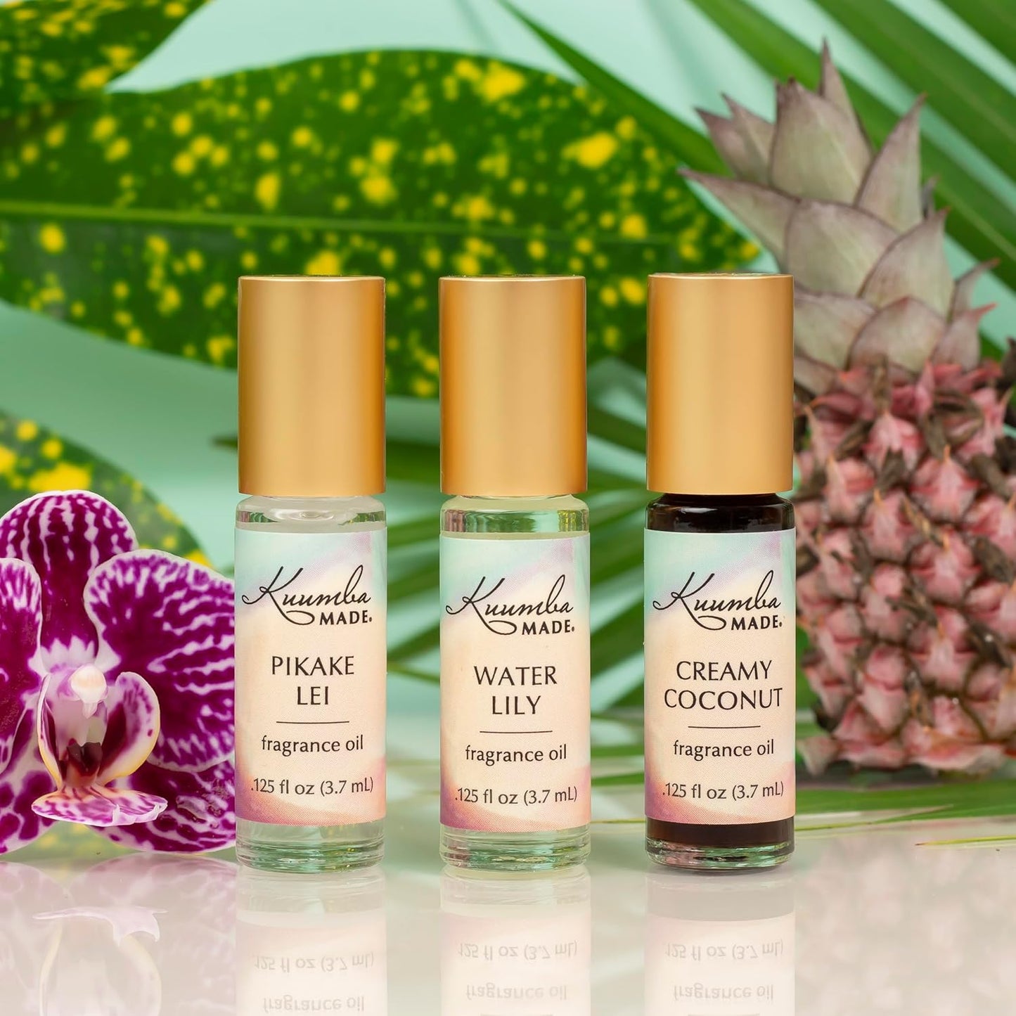 Kuumba Made Creamy Coconut Fragrance Oil - Mini Rollerball 0.125 oz - 0.125 oz Roll-On (Image 2)