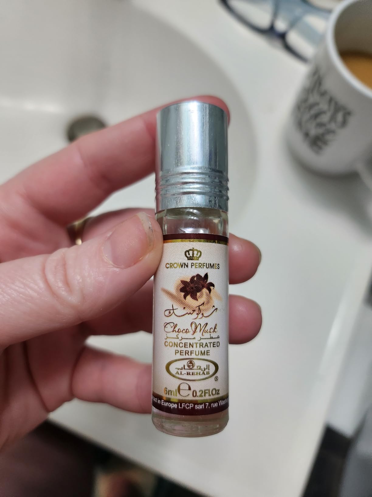 Al Rehab Choco Musk Perfume Oil - 6 ml Rollerball (Image 6)