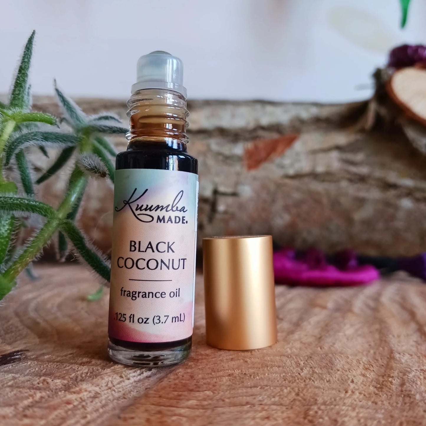 Kuumba Made Black Coconut Fragrance Oil - Mini Rollerball 0.125 oz - 0.125 oz Roll-On (Image 6)