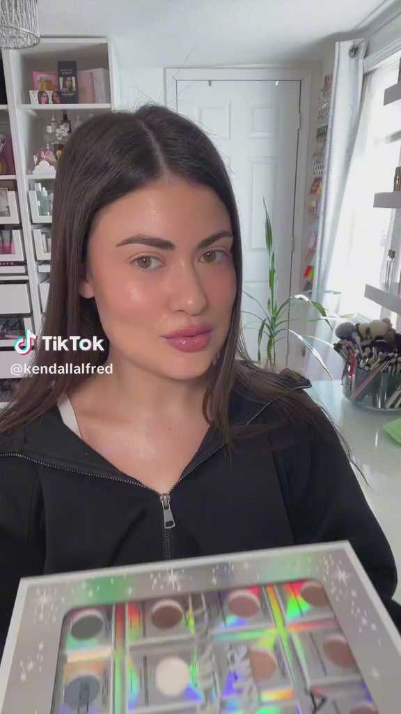 Moira Chroma Light Shadows palette, luminous summer makeup, cruelty-free, Nikkie Tutorials approved on TikTok, Urban Decay space cowboy dupe swatches