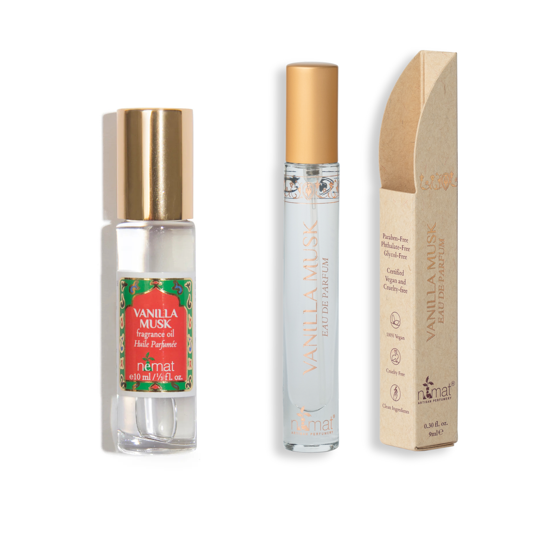 Nemat Vanilla Musk Bundle  Perfume Oil & Travel-Size Eau de Parfum 42 value - Image 1