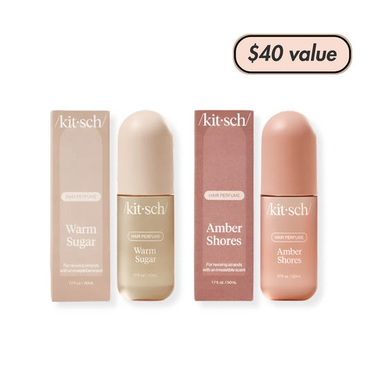 Kitsch Vanilla Vacation Hair Perfume Duo – Warm Sugar & Amber Shores ($40 value)
