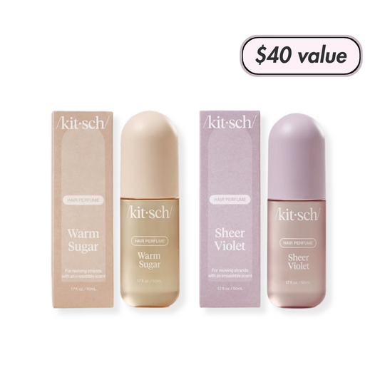 Kitsch Garden Tea Party — Warm Sugar & Sheer Violet Hair Perfume Duo ($40 Value)