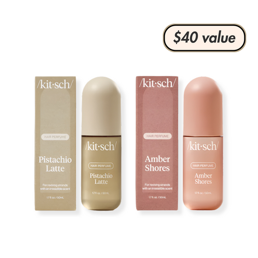 Kitsch Seaside Latte Hair Perfume Duo – Pistachio Latte & Amber Shores