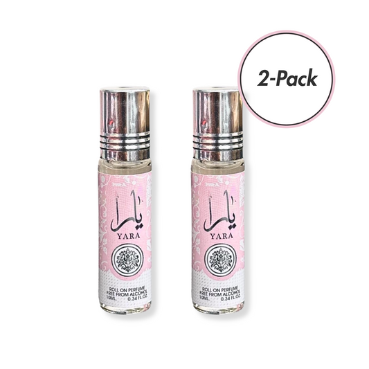 Lataffa Yara roll-on perfumes in a 2-pack at WeHitPan Beauty