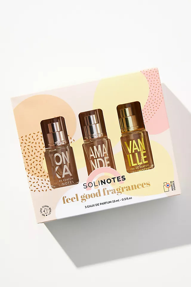 Solinotes Minis Feel Good Discovery Set - Tonka, Almond, Vanilla  ($42 value)