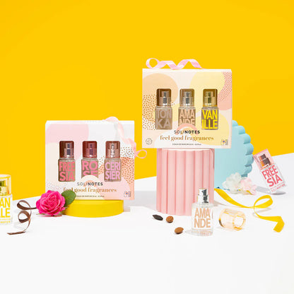 Solinotes Minis Feel Good Discovery Set - Tonka, Almond, Vanilla  ($42 value)