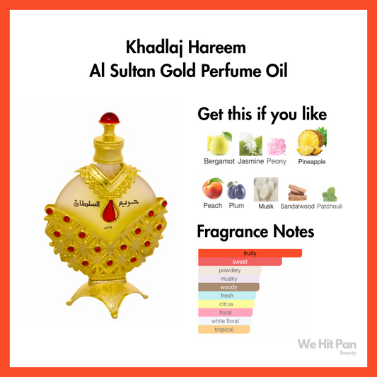 Khadlaj Hareem Al Sultan Gold Perfume Oil