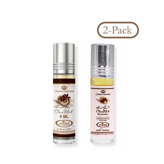Al Rehab Choco Musk & Marshmallow Perfume Oil Bundle - exclusive price at wehitpan