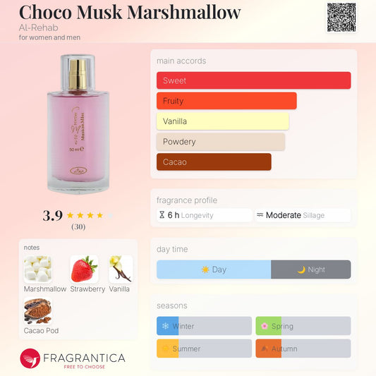 Al Rehab Choco Musk Marshmallow Perfume Oil