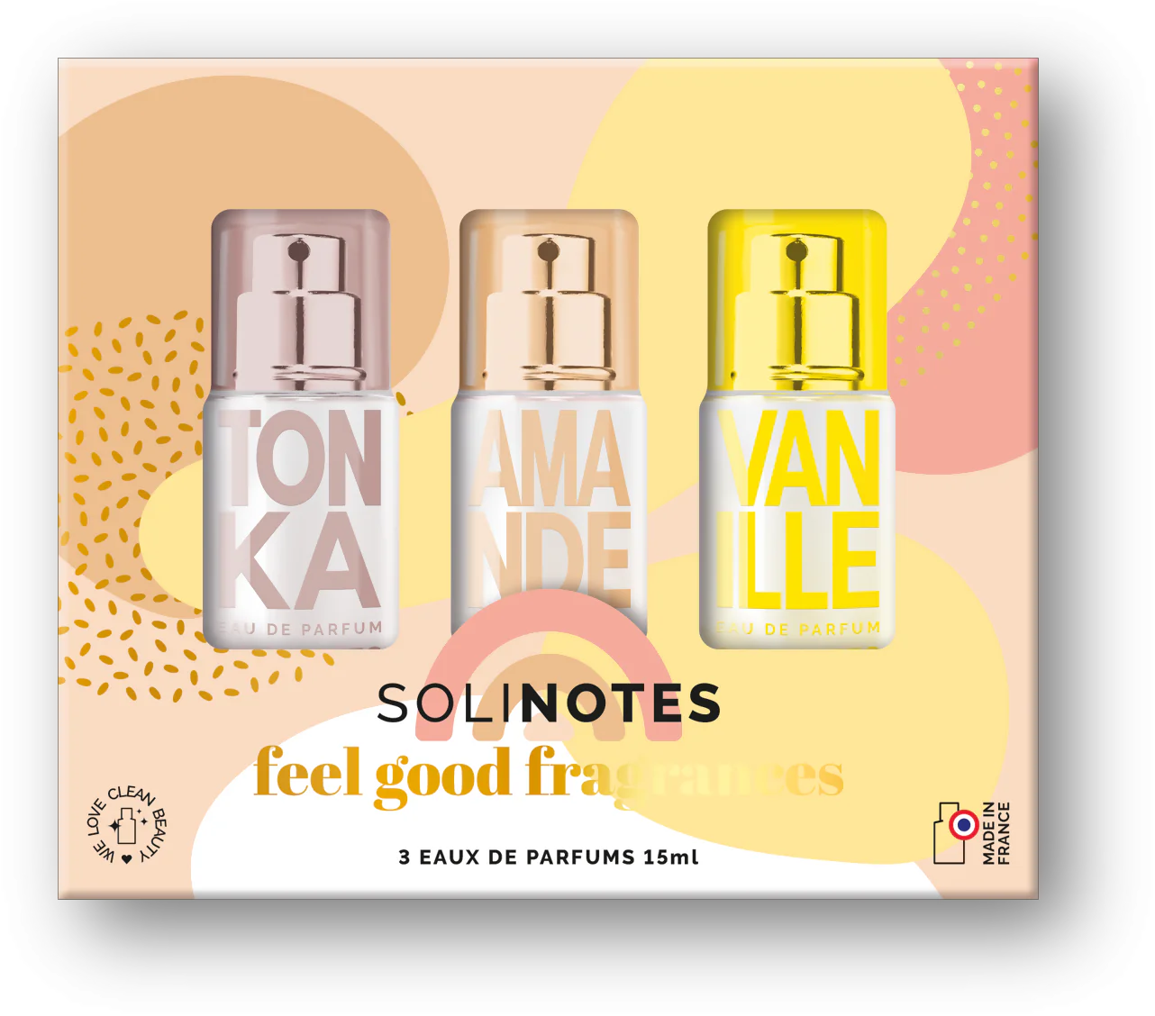 Solinotes Minis Feel Good Discovery Set - Tonka, Almond, Vanilla  ($42 value)