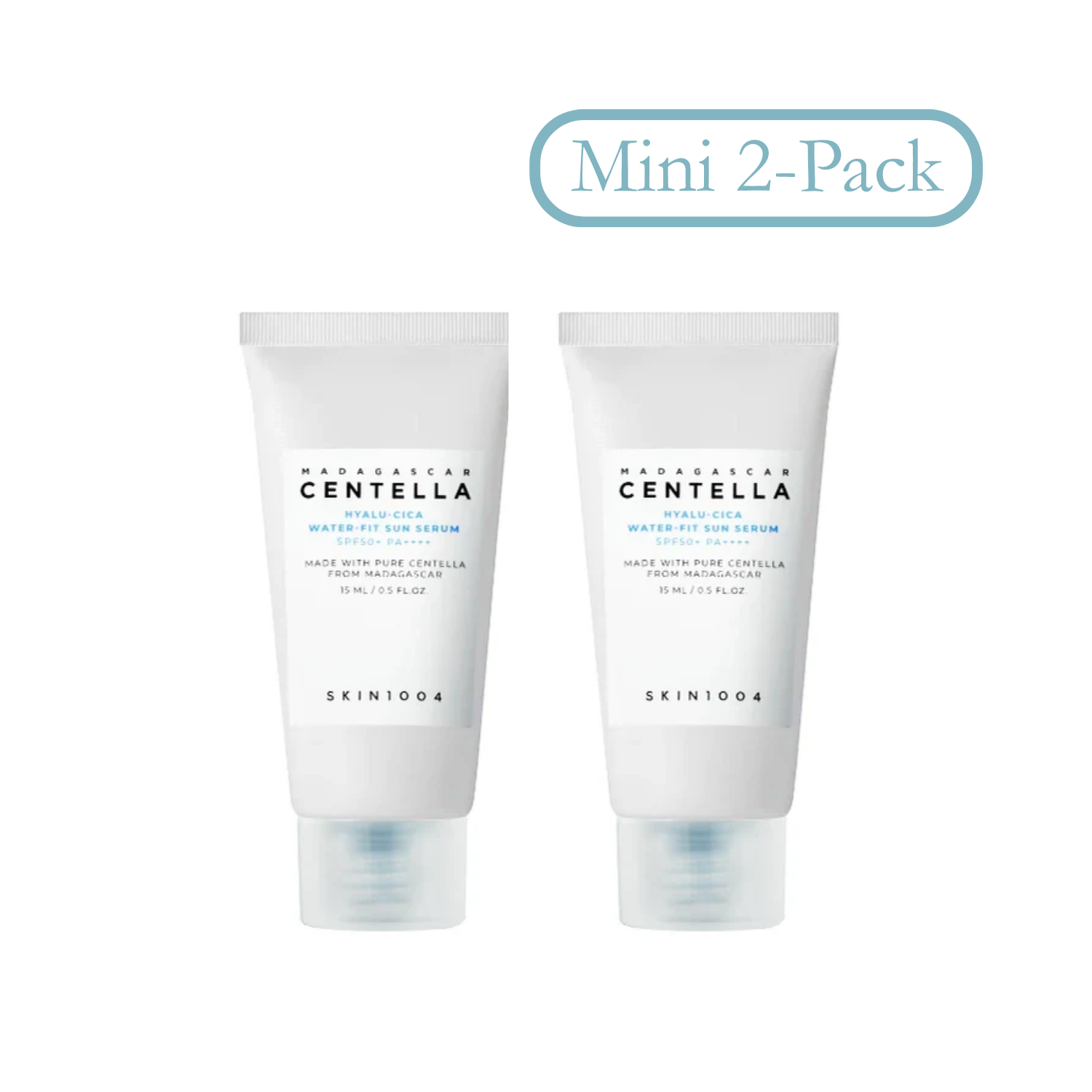 Mini skin1004 hyalu cica water fit sun serum - two pack discount price at wehitpan 