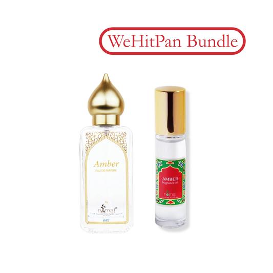 Nemat Amber bundle with perfume oil and eau de parfum - everyday discount price at wehitpan