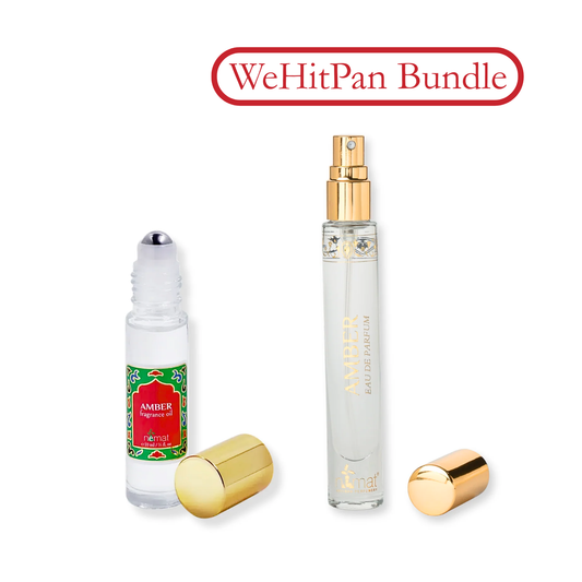 Nemat Amber Bundle Perfume Oil — Travel eau de parfum spray and Oil Discount Bundle at Wehitpan