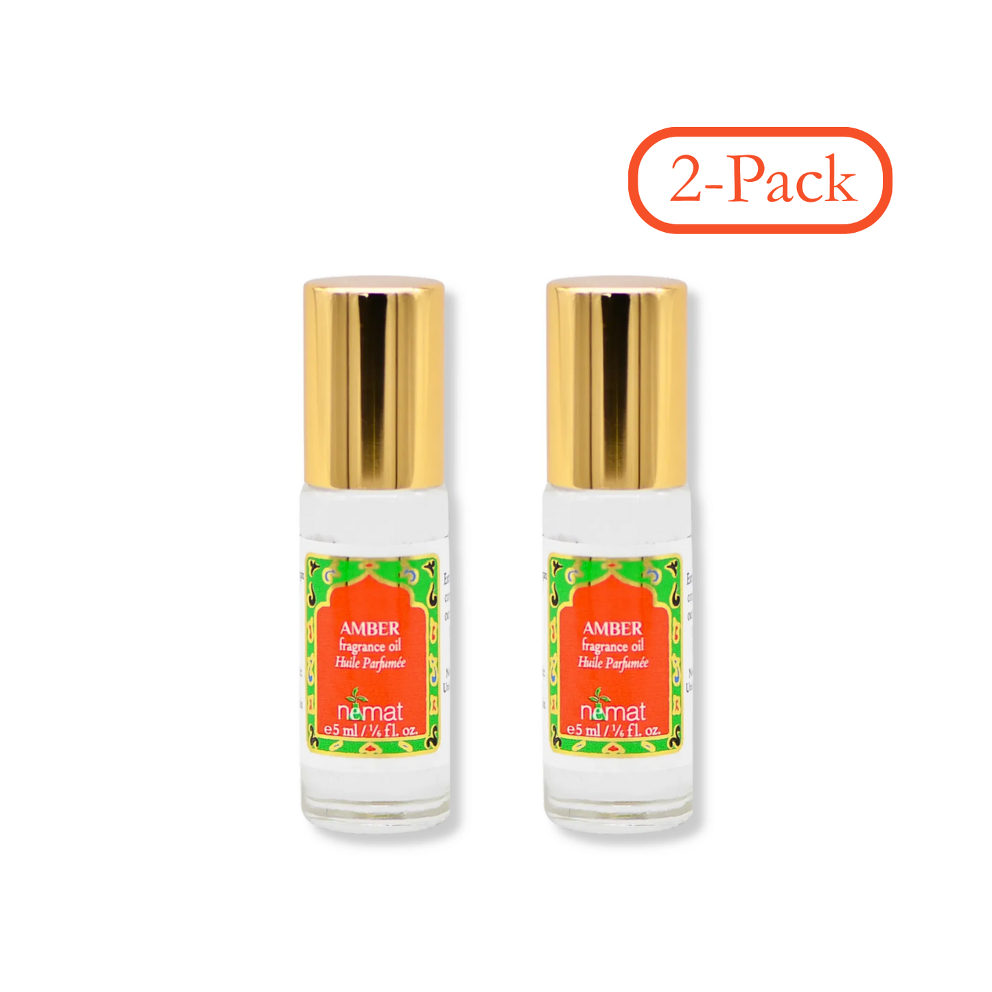 Nemat Amber Perfume Oil — mini size two pack discount price at wehitpan beauty
