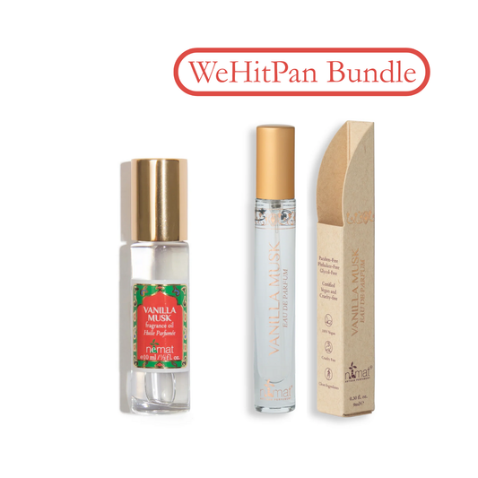Nemat Vanilla Musk Bundle Perfume Oil — travel-size eau de parfum and oil rollerball discount price at Wehitpan