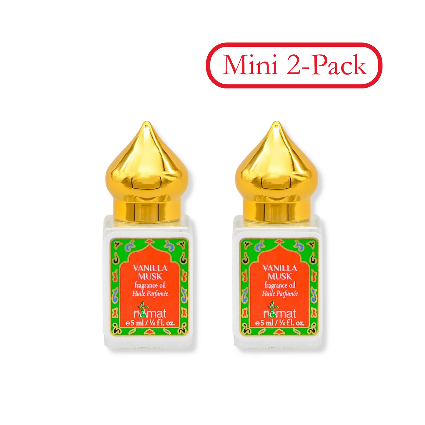 Nemat Vanilla Musk Perfume Oil - Mini Size Two Pack at discount price at wehitpan