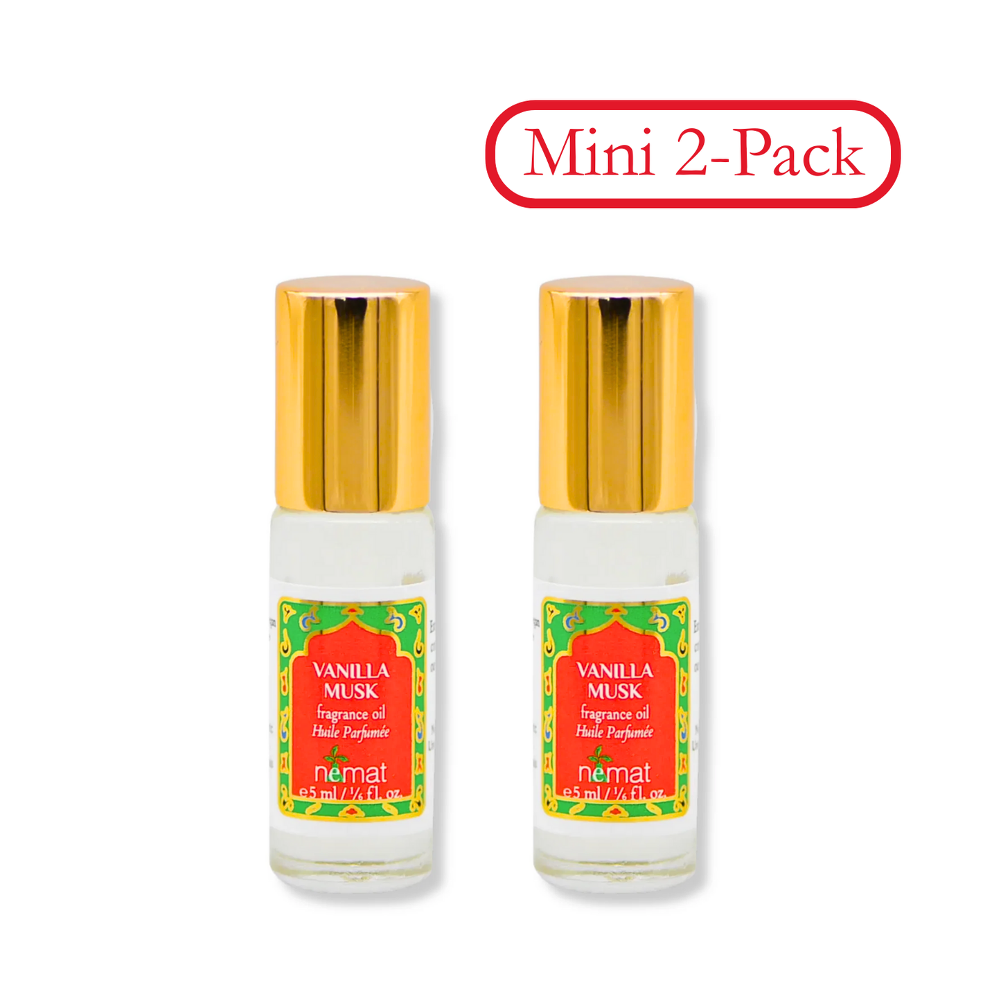 Nemat Vanilla Musk Perfume Oil - Mini Size Two Pack at discount price at wehitpan