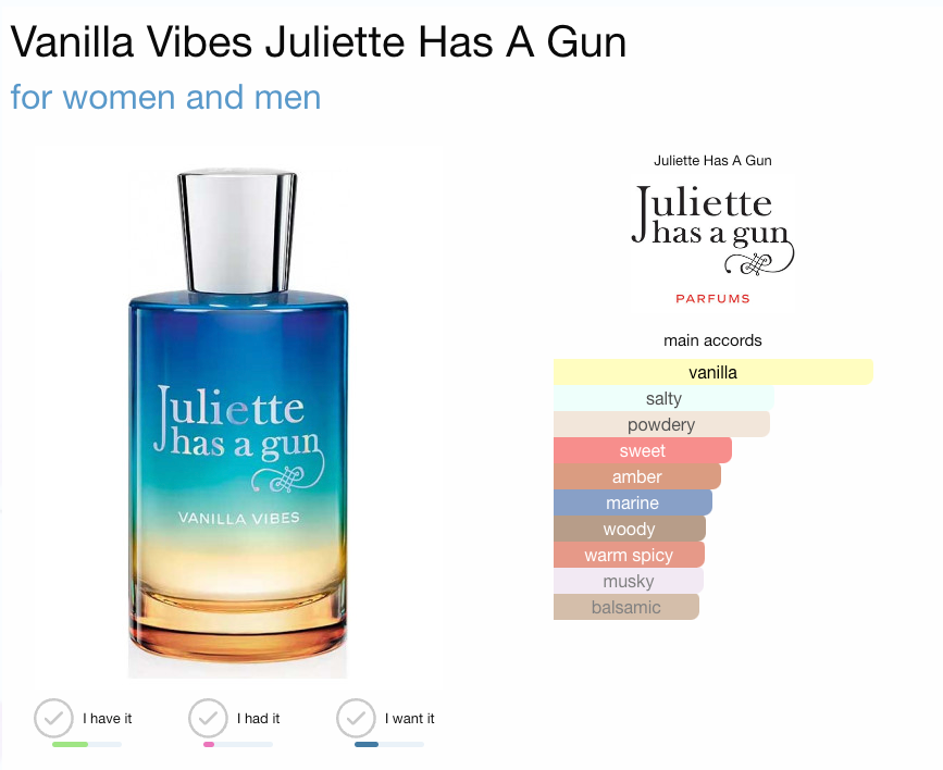 Juliette Has a Gun Vanilla Vibes Eau de Parfum 7.5ml