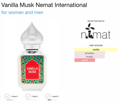 Nemat Vanilla Musk Bundle — Perfume Oil & EDP ($81 value)