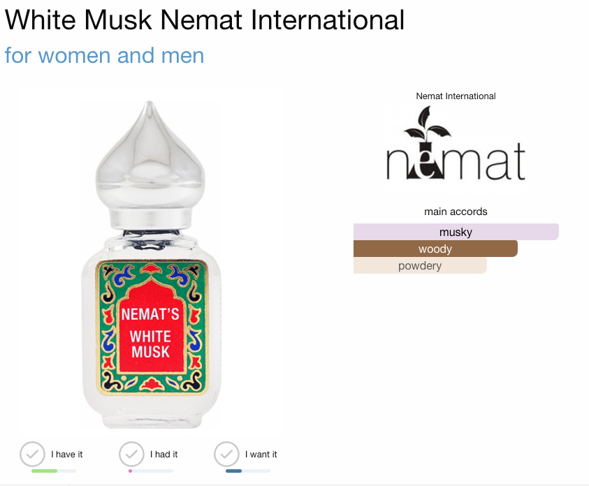 Nemat White Musk Perfume Oil