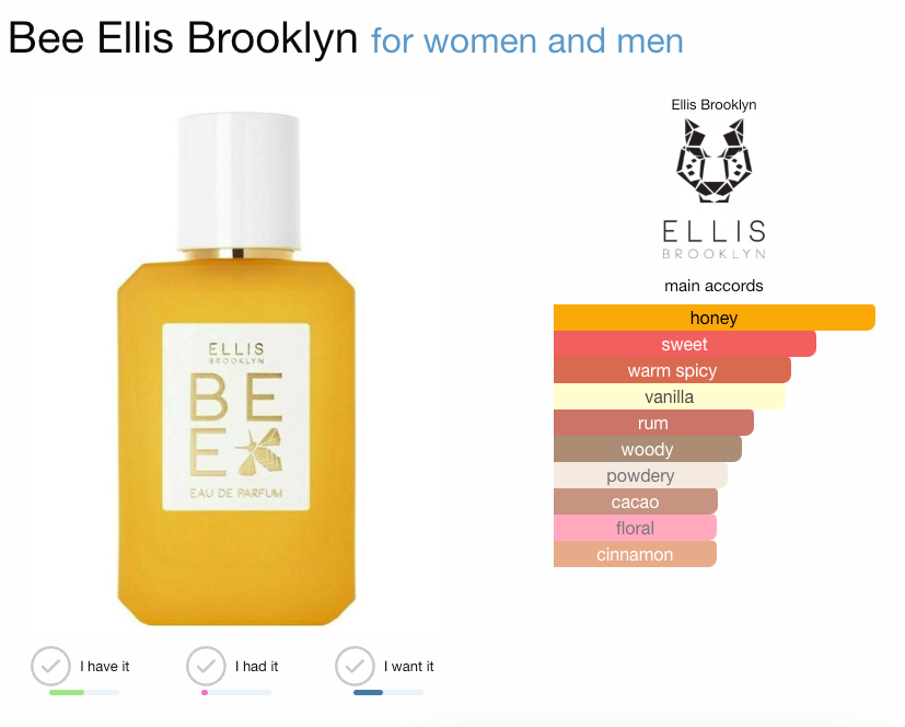 Ellis Brooklyn Bee Eau De Parfum