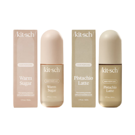 Kitsch Sugar & Spice Duo: Warm Sugar & Pistachio Latte on a white background