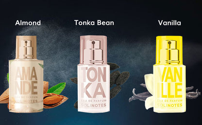 Solinotes Minis Feel Good Discovery Set - Tonka, Almond, Vanilla  ($42 value)