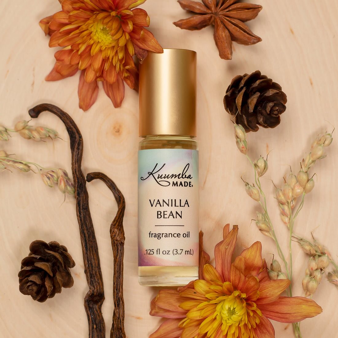 Kuumba Made Vanilla Bean Fragrance Oil - Mini Rollerball 0.125 oz