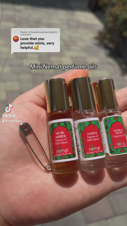 Nemat Amber Perfume Oil – Mini Size