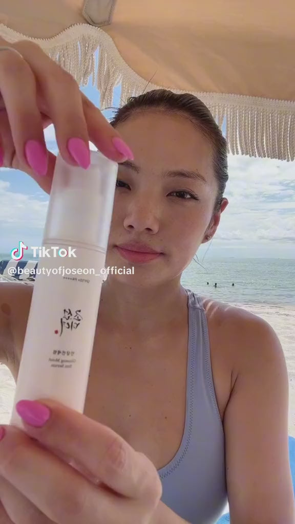 Beauty of Joseon Ginseng Moist Sun Serum Spf 50 Sunscreen, summer makeup, viral tiktok, wehitpan.com product photo review