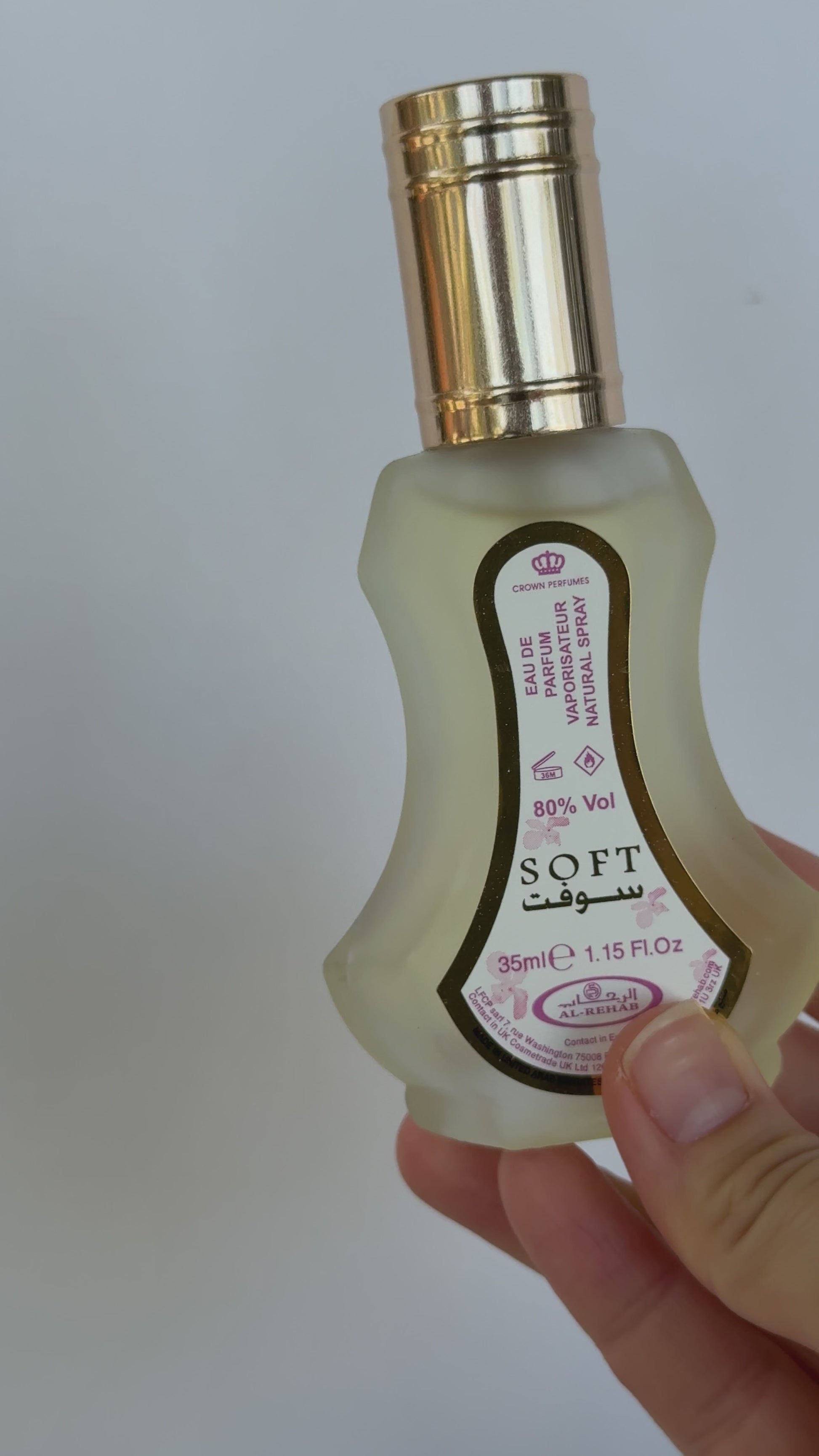 video of the al rehab soft eau de parfum and the oil