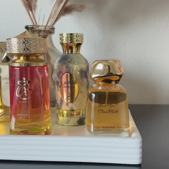 choco musk al rehab on a perfume table collection