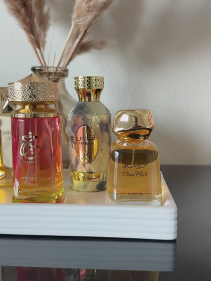 choco musk al rehab on a perfume table collection